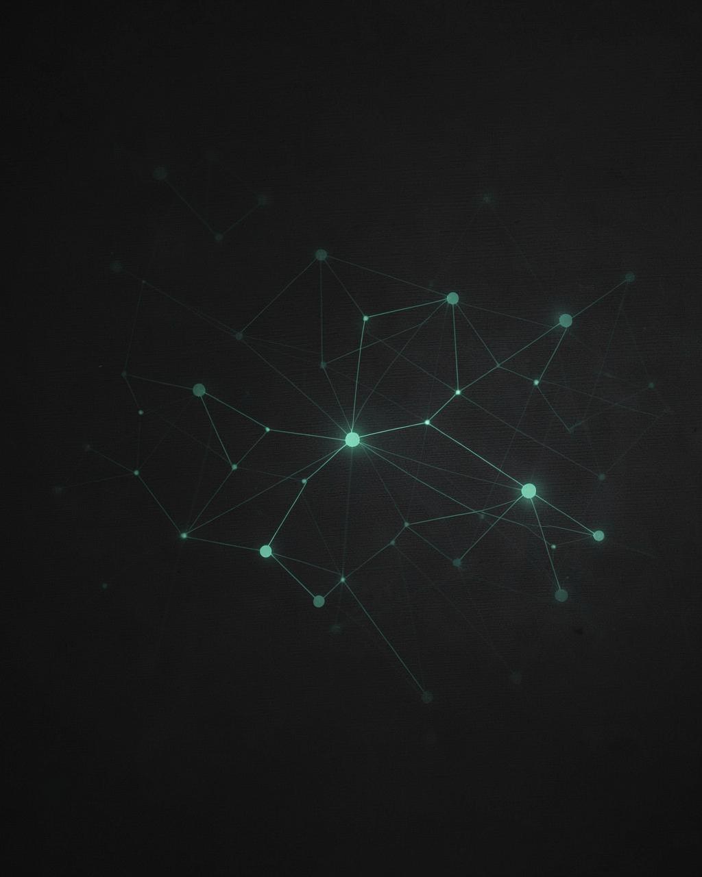 Abstract network graph representing adversary infrastructure mapping